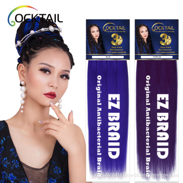 Kanekalon fiber braid and synthetic hair artificial indonesia, braiding expression extention ez smooth style